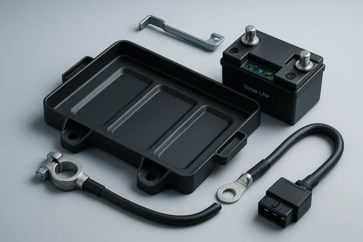 Categoría de recambios «Batería 12 V y bornes» en EVParto: recambios originales y aftermarket por número OE